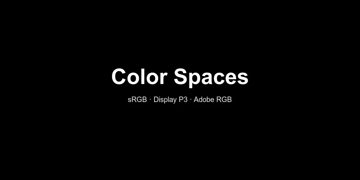 Color spaces comparison